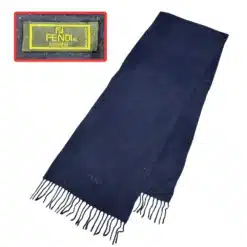 Fendi original scarf of navy blue color