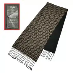 authentic fendi reversible ff logo scarf