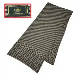 authentic fendi beige color ff logo fendi scarf