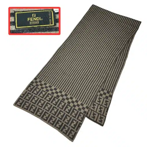 authentic fendi beige color ff logo fendi scarf