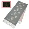 louis vuitton reykjavik scarf of gray color