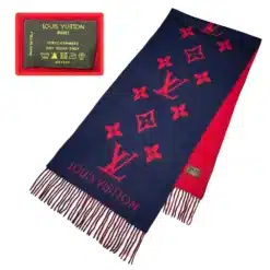 louis vuitton reykjavik scarf in blue color