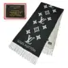 authentic louis vuitton scarf in black color