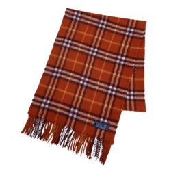 Luxurious Burberry cashmere scarf with iconic check pattern