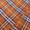 Iconic Burberry check pattern on vintage cashmere scarf
