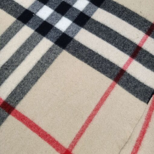 Admire the Graceful Draping of Burberry's Plaid Scarf