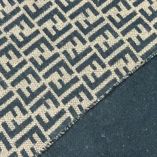 FENDI Scarf - Auth FF Logo 100% Wool Reversible Scarf - Image 2