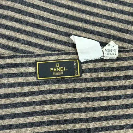 FENDI Scarf - Authentic FF Logo 100% Wool Scarf - Image 4