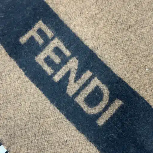 FENDI Wool Scarf - Luxurious Fendi Logo Scarf - Image 3