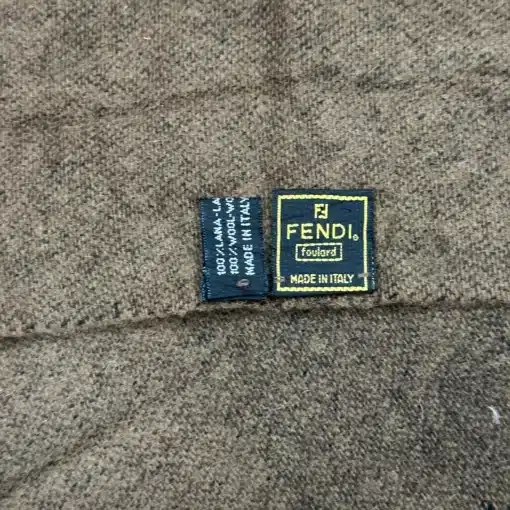 FENDI Wool Scarf - Luxurious Fendi Logo Scarf - Image 4