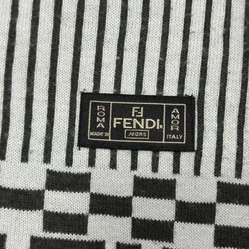 FENDI ROMA Scarf - FF Logo Wool Scarf - Image 4