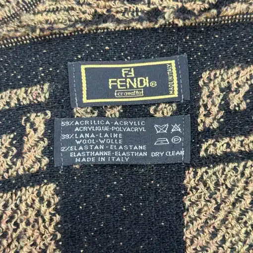 FENDI Vintage Scarf - FF Logo Auth Scarf - Image 4