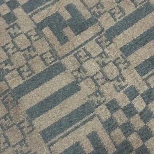 FENDI Cravatte Wool Scarf - FF Logo Brown Scarf - Image 3
