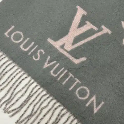 Louis Vuitton Reykjavik LV Authentic Gray Scarf - Coded - Image 3
