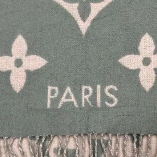 Louis Vuitton Reykjavik LV Authentic Gray Scarf - Coded - Image 5