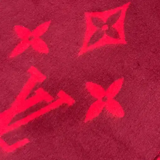 Louis Vuitton Reykjavik LV Authentic Red Scarf - Coded - Image 2