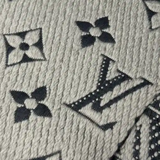 Louis Vuitton Logomania Gray Auth Scarf - M74742 - Image 4