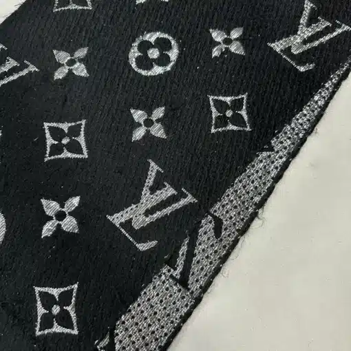 Louis Vuitton Logomania Authentic Black Scarf - M75833 - Image 3