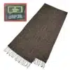 fendi ff logo brown color scarf made up of wool