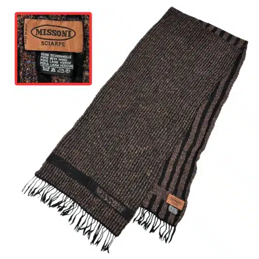authentic missoni multi color wool scarf