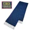 vintgae blue color fendi ff logo acrylic scarf
