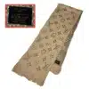 louis vuitton logomania beige color scarf