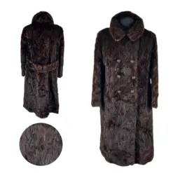 A Mink Piece Fur Cape Coat