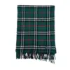 Draped Over Shoulders - Burberry Green Cashmere Scarf