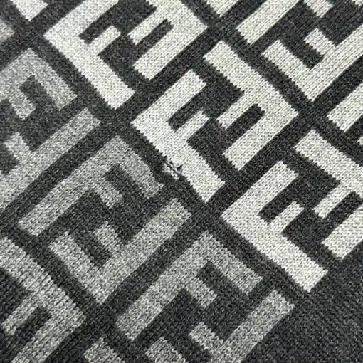 Auth FENDI Scarf - FF Logo 100% Wool Scarf - Image 3