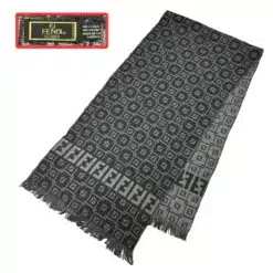 Fendi scarf FF logo wool scarf