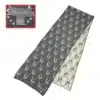 olique logo christian dior gray wool scarf