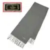 Fendi logo wool gray color scarf