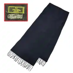 fendi wool black color scarf