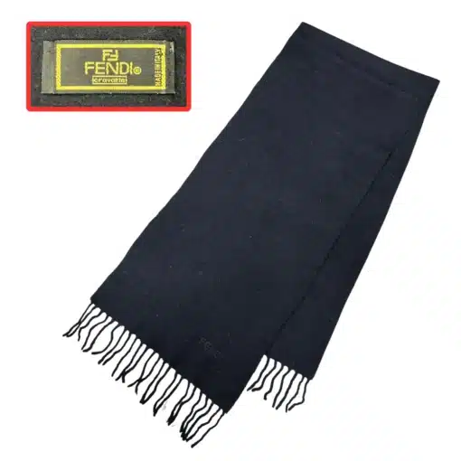 vintage black color fendi scrf