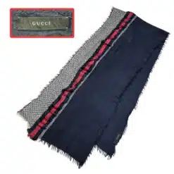 gucci wool silk blended scarf