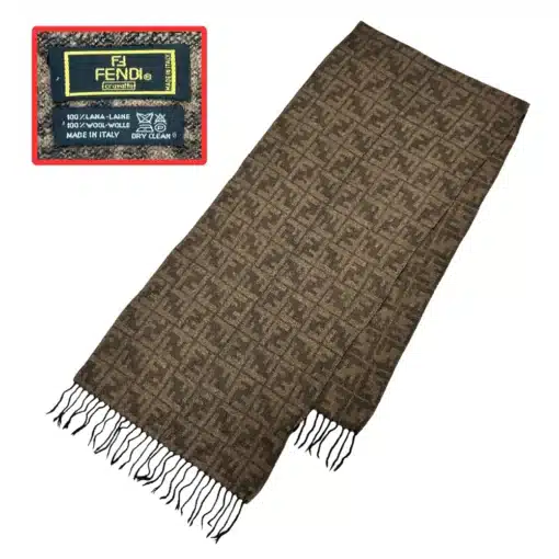 fendi scarf of clay color