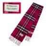 burberry scarf of pink color in cashmere