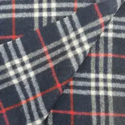 Great Gift Idea - Burberry Navy Blue Check Cashmere Scarf