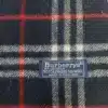 Burberry Navy Blue Check Scarf