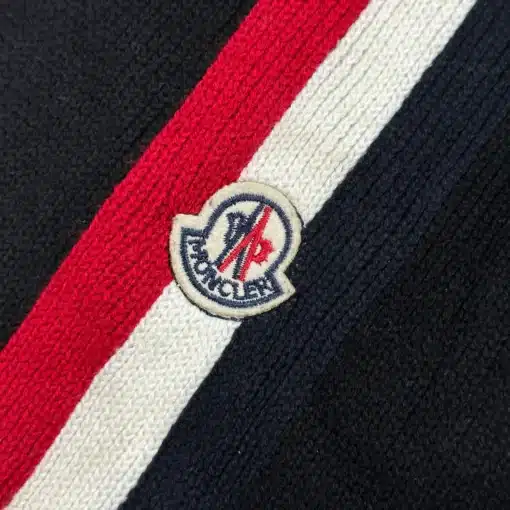 Embroided Logo Moncler Knitted Scarf - Image 2