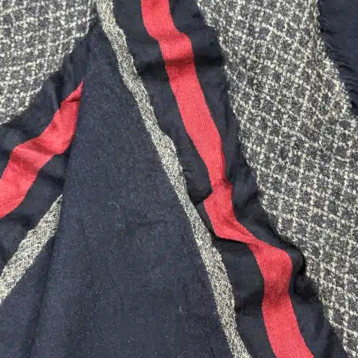 GUCCI Vintage Wool Silk Blended Scarf - Image 3