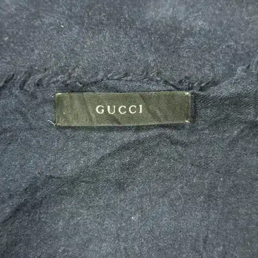 GUCCI Vintage Wool Silk Blended Scarf - Image 4