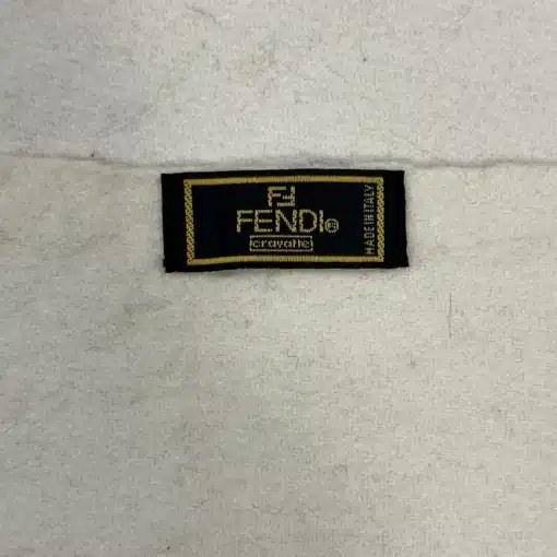 FENDI Scarf - Vintage Wool Off White Scarf - Image 3