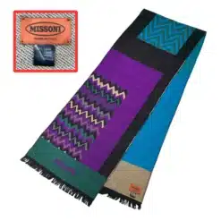missoni multi color zigzag scarf