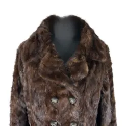 Full Length Beaver Fur Winter Mink Coat for Women