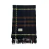 Brown Tartan Burberry Plaid 100%Cashmere Scarf -Made in Scotland