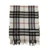 Burberry Genuine Vintage 100% Cashmere Winter Scarf for Women- Beige