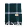 Super Soft Vintage Green Women’s Burberry Scarves for Sale (52’’x12’’)