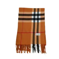 Orignial Large Plaid Check Burberry Vintage Cashmere Scarf