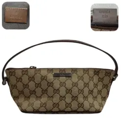 Vintage Brown GUCCI Pouch Handbag Purse for Women